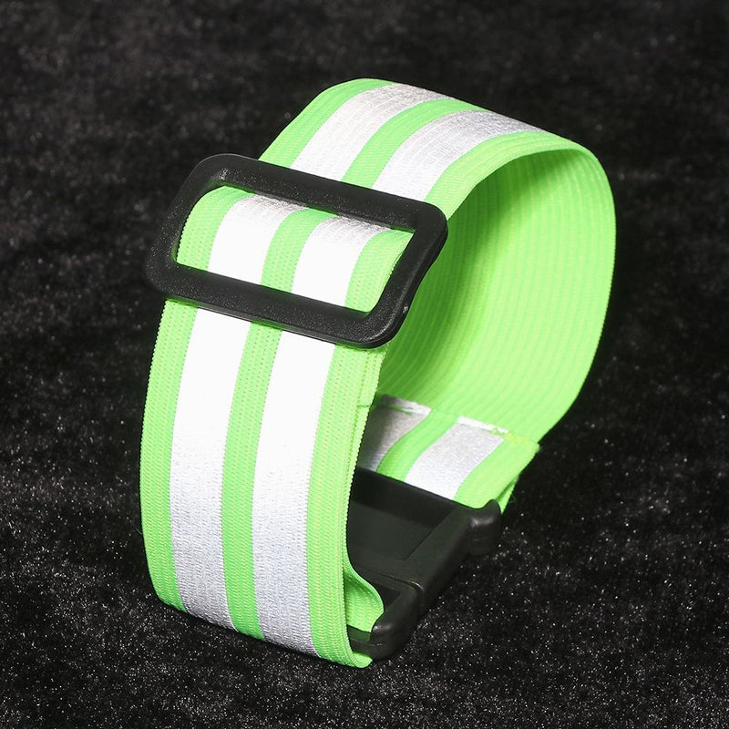 Wristband Cycling Reflective Strips Warning Armband Bicycle Bind Strap