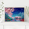 Night Peach Tree Oil Paint By Numbers Kits DIY Handpainted Canvas Picture