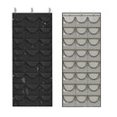 2pcs Hat Rack 24 Pocket Over-The-Door Cap Organizer(Dark Grey)