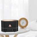 Flame Air Humidifier Essential Oil Aroma Diffuser Ultrasonic Mist (Black)