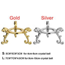 Home Decor Sphere Stone Support Crystal Ball Base Display Stand Metal Holder