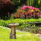 Bird Bath & Feeder Traditional Pedestal Free Standing Outdoor Table Garden S7M9