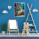 5D Diamond Painting Kit DIY Golden Deer Full Round Diamond