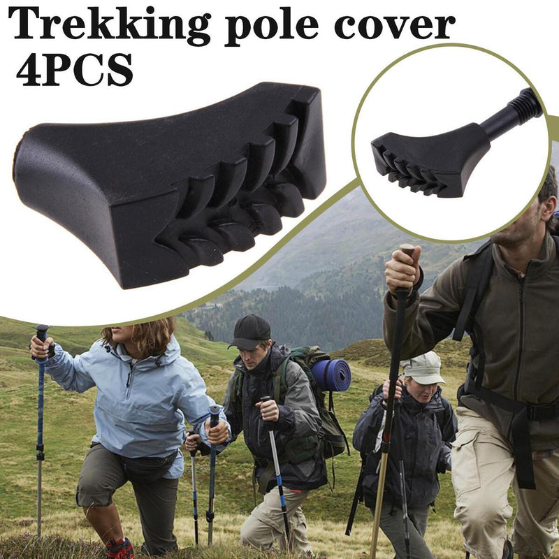 4Pcs Nordic Walking Trekking Hiking Ferrule Pole Stick Pads New_