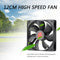 12cm 4 Pin High Speed Desktop Chassis Fan 12V Large Air Volume Computer Cooler