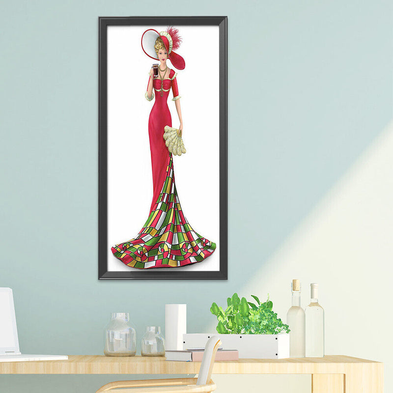 14CT Counted Cross Stitch DIY Noblewoman Embroidery Needlework Home Decoratio