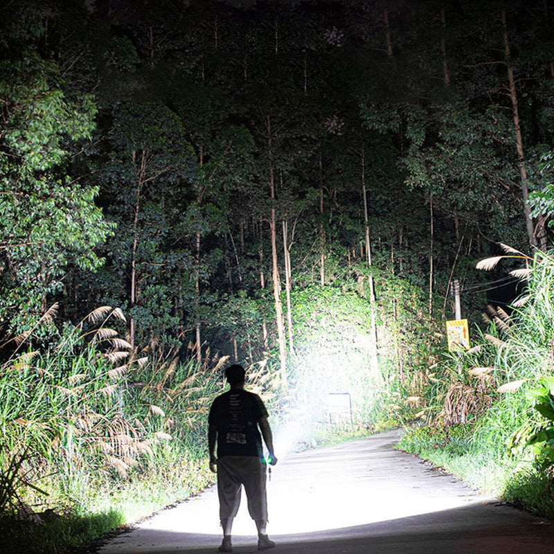 USB Rechargeable Flashlight Super Bright LED Torch Light for Camping Hiking