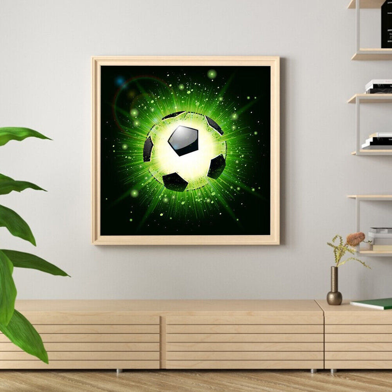 5D DIY Diamond Painting football Full Round Rhinestones Mosaic Home Decor