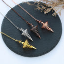 Copper Dowsing Healing Pyramid Pendule Reiki Reiki Pendulum Pendant Amulet
