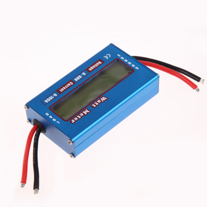 Simple DC Power Analyser Watt  Volt Amp Meter 12V 24V Solar Wind Analyzer