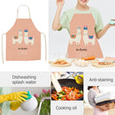 Kitchen Linen Apron Two Lamb Print Home Restaurant Cooking Baking Bib Tools