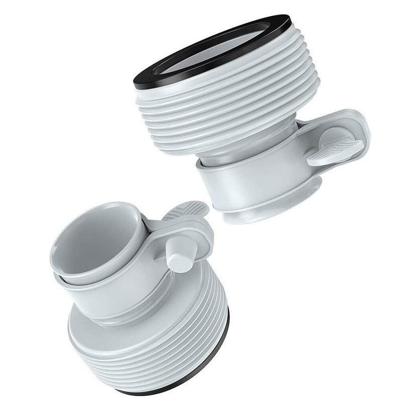 1.25 inch to 1.5 inch Pool Pumps Adapters Hose Connector Cleaning (2pcs)