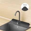 Kitchen Silicone Faucet Mat Sink Splash Guard Countertop Protector (Black) Newly