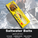 #A UV Luminous Bionic Squid Fishing Lures Artificial Wobbler Soft Bait Fishing T