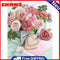 5D Diamond Painting Table Rose Full Round Rhinestone DIY Crafts Home Decorations