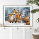 Snow Fox Diamond Painting Full Round Drill Home Decoration for Bedroom