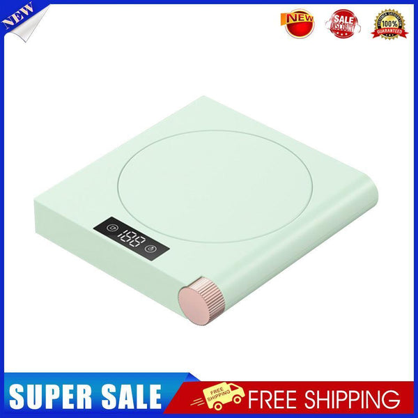 Mini Heating Coasters USB Charging LED Display Warmer Base Mug Mat (Green)