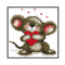 Partial Embroidery 14CT DIY Big Ears Animal 2 Strands Kit Stamped Cross Stitch