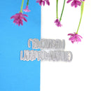 German Words Embossing Cutting Dies Carbon Steel DIY Scrapbooking Album Cards