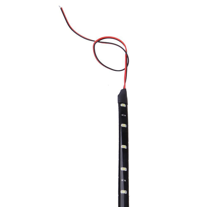 4pcs 30cm/11.8 in 15LED waterproof flexible car truck grill light strips university
