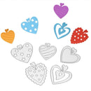5pcs Heart Sewing Thread Metal Die Cutting Dies DIY Scrapbooking Embossing