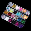 Colors Moon Flakes Holographic Nail Art Sequins Mirror Sparkly Nail Glitter