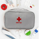 First Aid Kit Emergency Portable Outdoor Survival Medical Bag (Gray White) Newly