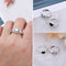 Women Charm Fashion Tiny Heart Finger chain Tears Expression Ring Jewelry Gift