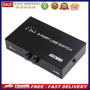 2 in 1 Out Printer Sharing Switch 2-Port Manual  Switching Splitter Hub