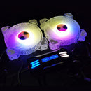 COOLMOON RGB Controller 4Pin PWM 5V 3Pin ARGB Fan Remote Control (Black)