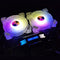 COOLMOON RGB Controller 4Pin PWM 5V 3Pin ARGB Fan Remote Control (Black)
