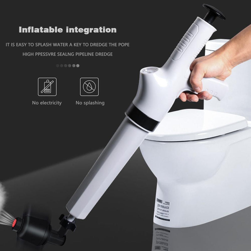 Bathroom Toilet Air Drain Blaster Plunger High Pressure Sink Dredge Cleaner