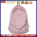 Simple Classic Backpack Teens Girls Solid Student Large Capacity School Book Bag