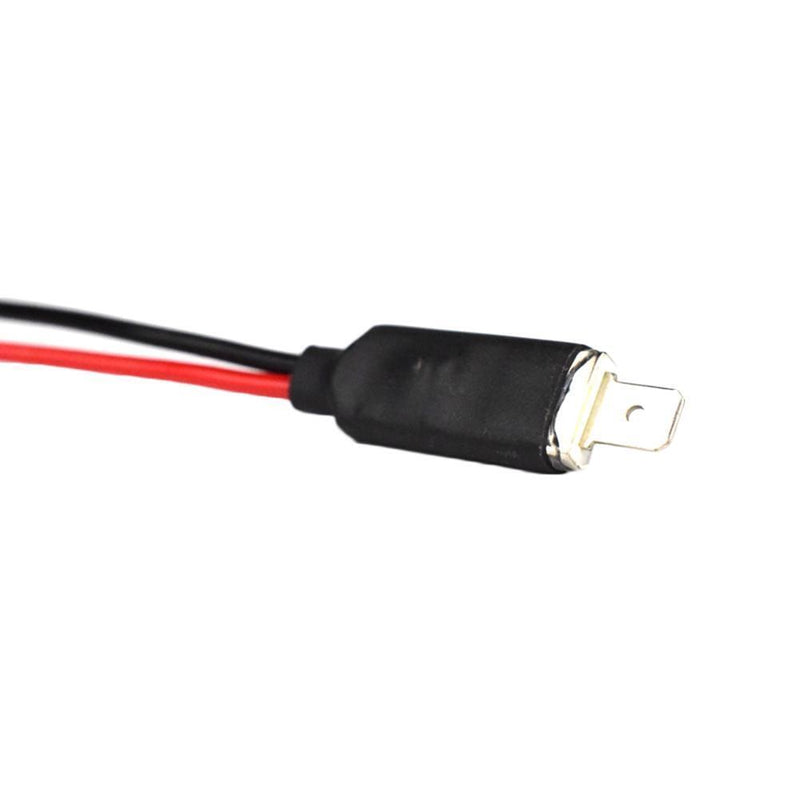 2x H1 LED Headlight Wiring Harness Male Plug Single Diode Converter Cables