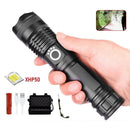 USB Rechargeable Super Bright Powerful Torch LED Super Bright Zoom Flashlight