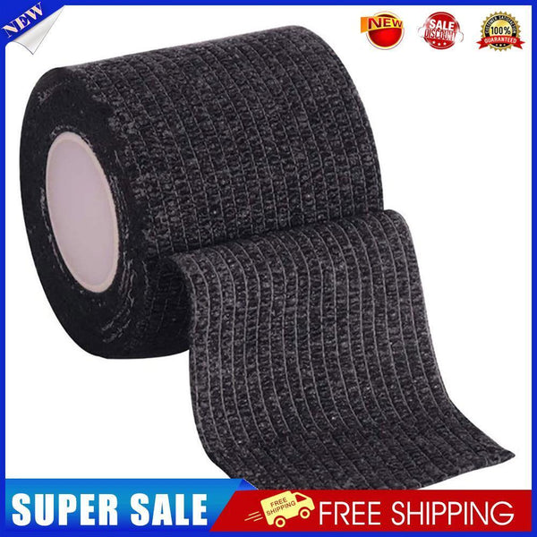 Self Adhesive Elastic Bandage Sports Wrist Protector Tape (Black 10cmx4.5m)