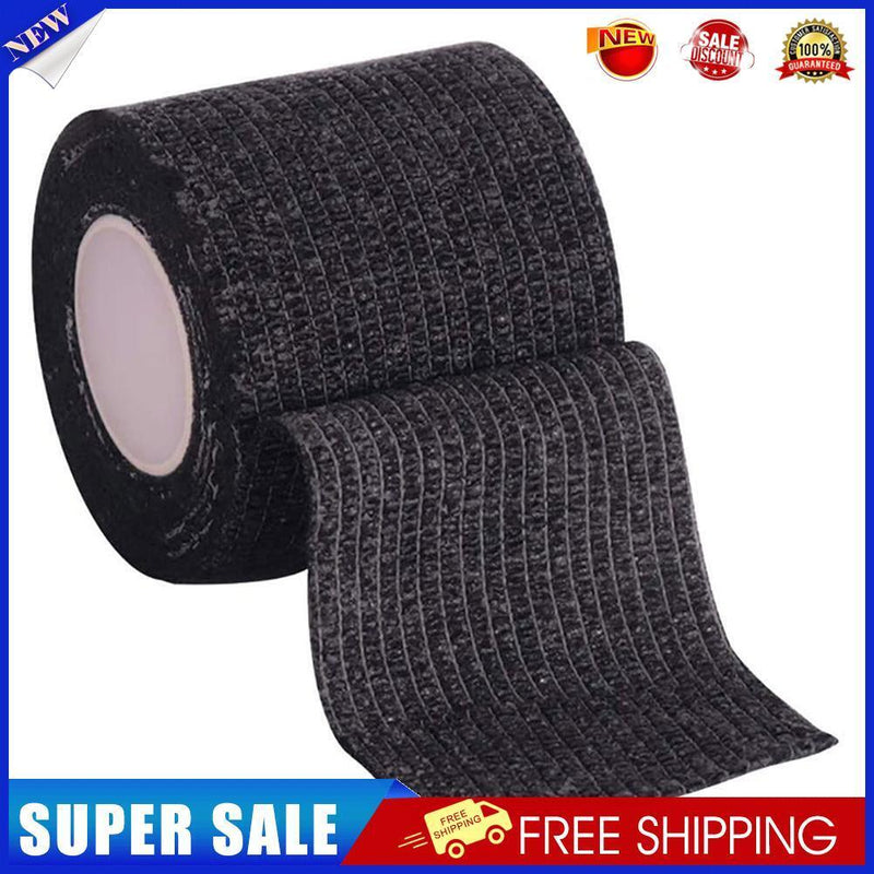 Self Adhesive Elastic Bandage Sports Wrist Protector Tape (Black 10cmx4.5m)