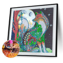 DIY Rhinestone Mosaic Wolf Part Drill Special Shape Diamond Painting Kit