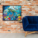 DIY Oil Painting By Numbers Kits Turtle Acrylic Color Drawing Picture Home Decor