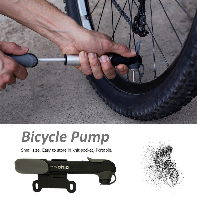 Portable MTB Bicycle Hand Pump Schrader Presta Valve Mini Bike Tire Inflator
