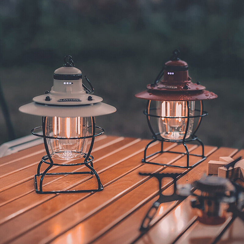 #A Retro Work Lamp Stepless Dimming Waterproof Led Light for Outdoor Camping Hik