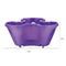 Strawberry Planter Pot Stackable Flowerpots Plants Seedling Holder (Purple)
