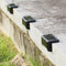 20pcs LED Solar Deck Lights Outdoor Pathway Yard Stairs Fence Lamps (White)