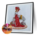 5D DIY Diamond Painting Partial Special Drill Dress Lady Picture of Rhineston
