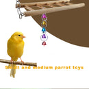 Funny Colorful Handmade Bell Hanging Bird Cage Jewelry Small Parrot Swing B