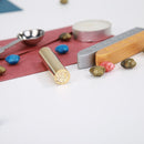 Cylindrical Brass Envelope Sealing Stamp for Document Customs Wedding Invitation
