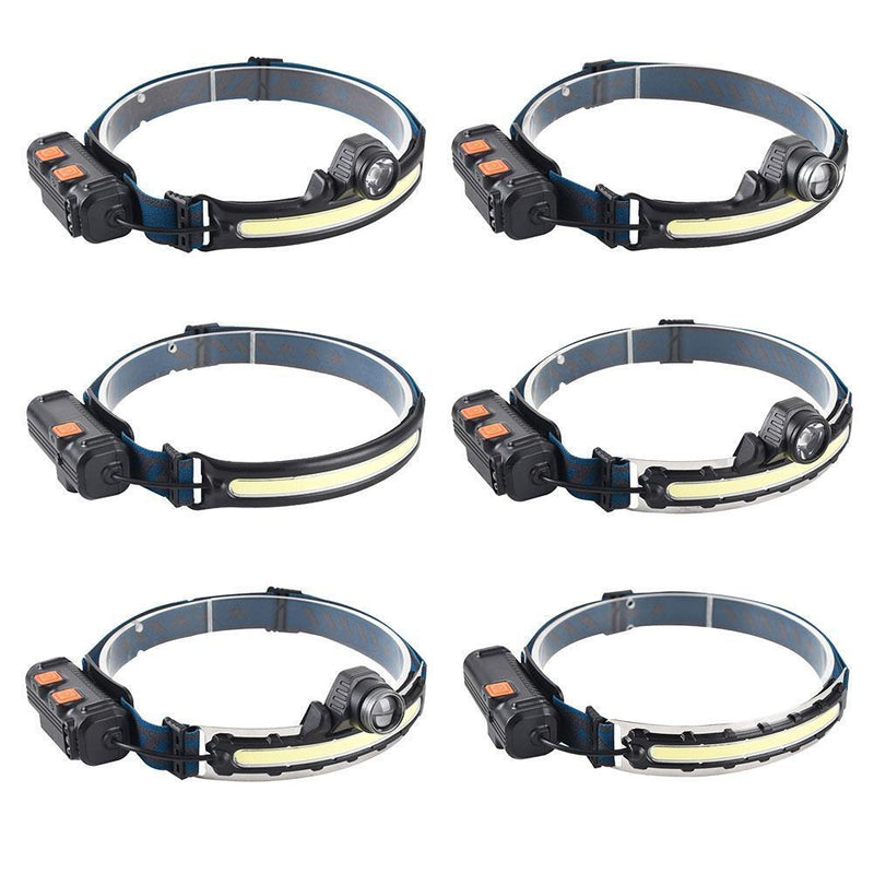 Sensor LED Headlight COB USB Headlamp Camping Riding Head Torch (W678-1)