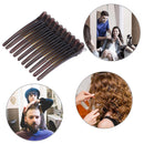 10pcs Hair Care Clips Stainless Steel Hairdressing Sectioning Clamp (Black)