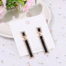 Crystal Geometric Drop Earrings Rhinestone Earring Ear Stud Dangling Earrings