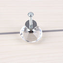 Door Knobs Cupboard Pulls Diamond Shape Pull Handle Crystal Glass Knobs